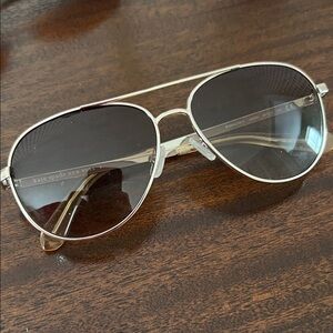 kate spade Metallic Aviator Sunglasses